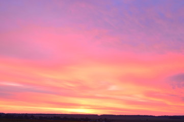 Fototapeta premium sunset in the sky