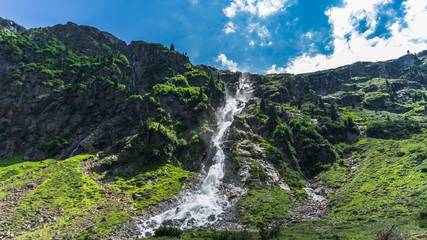 waterfall in mountains