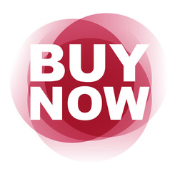 red vector banner buy now