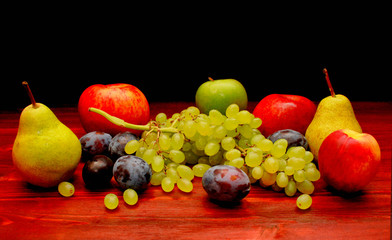 fresh juicy fruits