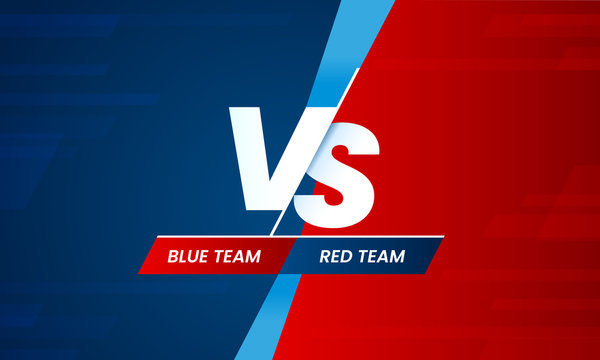 Premium Vector, Versus screen. vs battle headline, conflict duel between  red and black teams. confrontation fight competition.