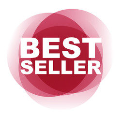 red vector banner best seller
