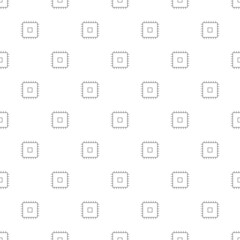 Chip background from line icon. Linear vector pattern. Vector illustration