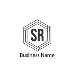 Initial Letter SR Logo template design