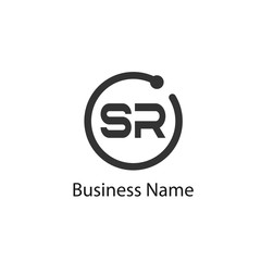 Initial Letter SR Logo template design