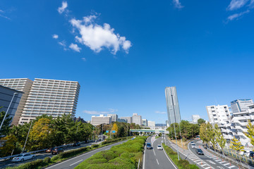Fototapeta na wymiar 大阪　千里中央周辺都市景観