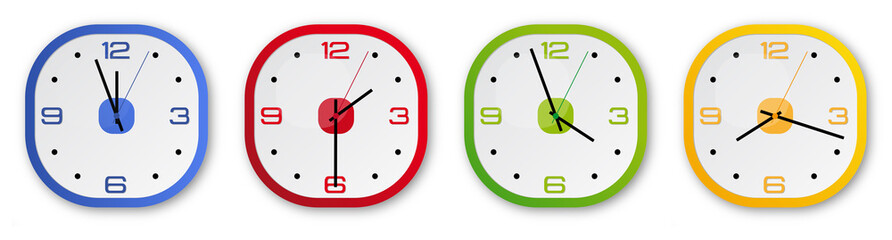 Horloge murale (aiguilles mobiles)