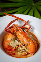 Concept picture of favourite Thai food, Tom Yum Goong