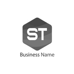 Initial Letter ST Logo template design