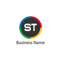 Obraz premium Initial Letter ST Logo template design