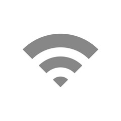 WIFI icon. Vector illustration in flat design isolated on white background.