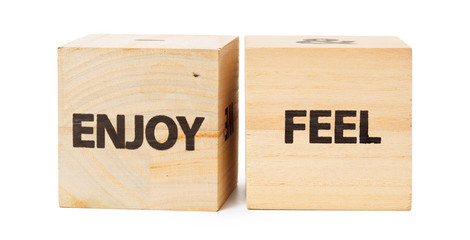 Word Written In Wooden Cube