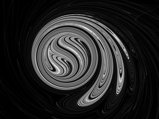 surreal Futuristic digital 3d design art abstract background fractal illustration for meditation and decoration wallpaper