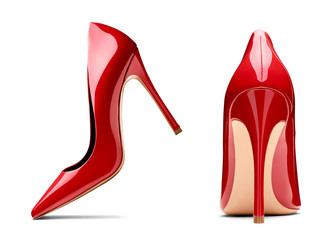 red high heel footwear fashion female style