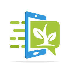 Vector illustration icon with the concept of accessing plant information with a mobile application