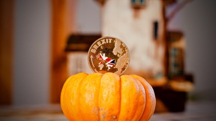 Brexit halloween concept