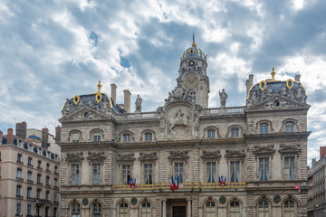 Fototapeta na wymiar City hall of Lyon, France