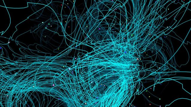 Network Connection in wireframe drawing with data