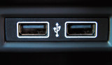 USB port in the car panel