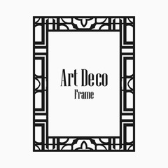 Art Deco border frame
