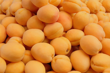 Background yellow apricots