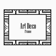 Art Deco border frame