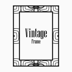 Art Deco border frame