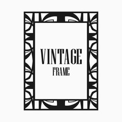 Art Deco border frame