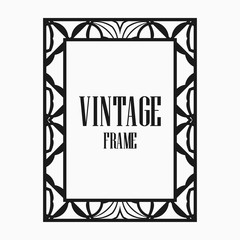 Art Deco border frame