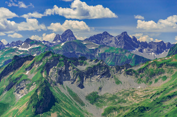 Die Alpen bei Oberstdorf