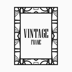 Art Deco border frame