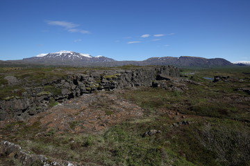Island Allmannagj-Schlucht