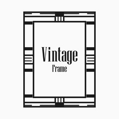 Art Deco border frame
