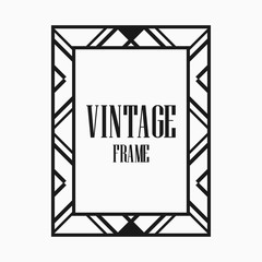 Art Deco border frame