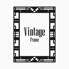 Art Deco border frame