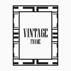 Obraz premium Art Deco border frame
