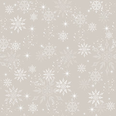 Light Christmas Pattern with light effects and snowflakes