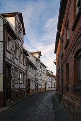 Fototapeta na wymiar In der Altstadt von Eschwege, Hessen, Deutschland 