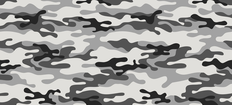 Print texture military camouflage repeats seamless army black white hunting