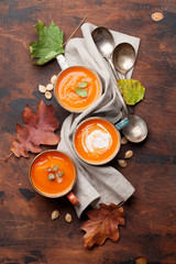 Pumpkin cream soup