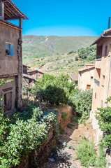 Fototapeta na wymiar Village of Robledillo de Gata in Spain