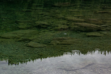 Rain on water, clear texture