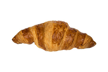 Fresh croissant isolated on white