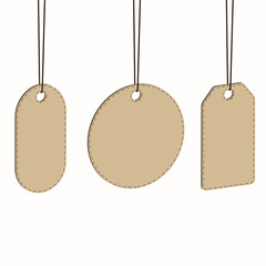 The label in the store. Price tag. Discounts.