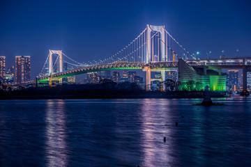Fototapeta na wymiar Tokyo Rainbow Bridge 