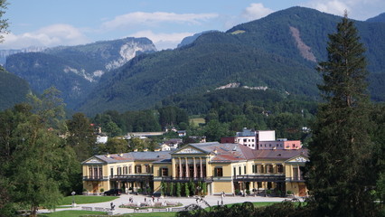Fototapeta na wymiar The Kaiservilla in Bad Ischl was beautiful summer residence of Emperor Franz Joseph and Empress Sisi Elizabeth in Austria