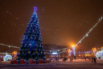 Christmas decoration of the city