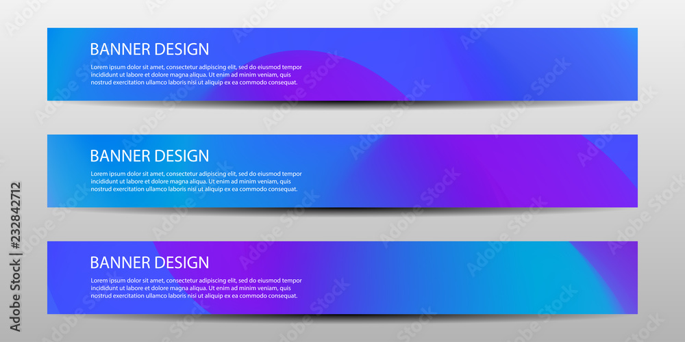Wall mural abstract vector modern banner templates future poster template design with colorful geometric backgr