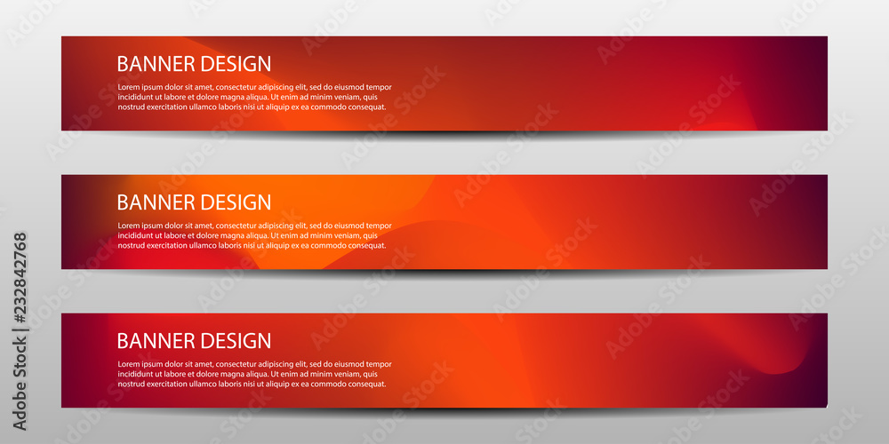 Canvas Prints abstract vector modern banner templates future poster template design with colorful geometric backgr