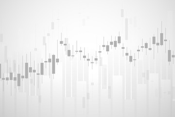 Business candle stick graph chart of stock market investment trading. Trend of graph. Vector illustration